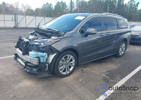 2024 Toyota Sienna Platinum из США, поврежденный, VIN 5TDERKEC2RS185463